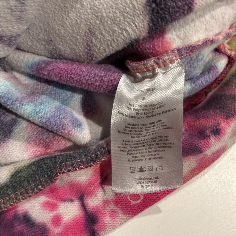 PINK FLOYD tie dye Dark Side of the Moon hooded sweater Perryscope M - Picture 4 of 4